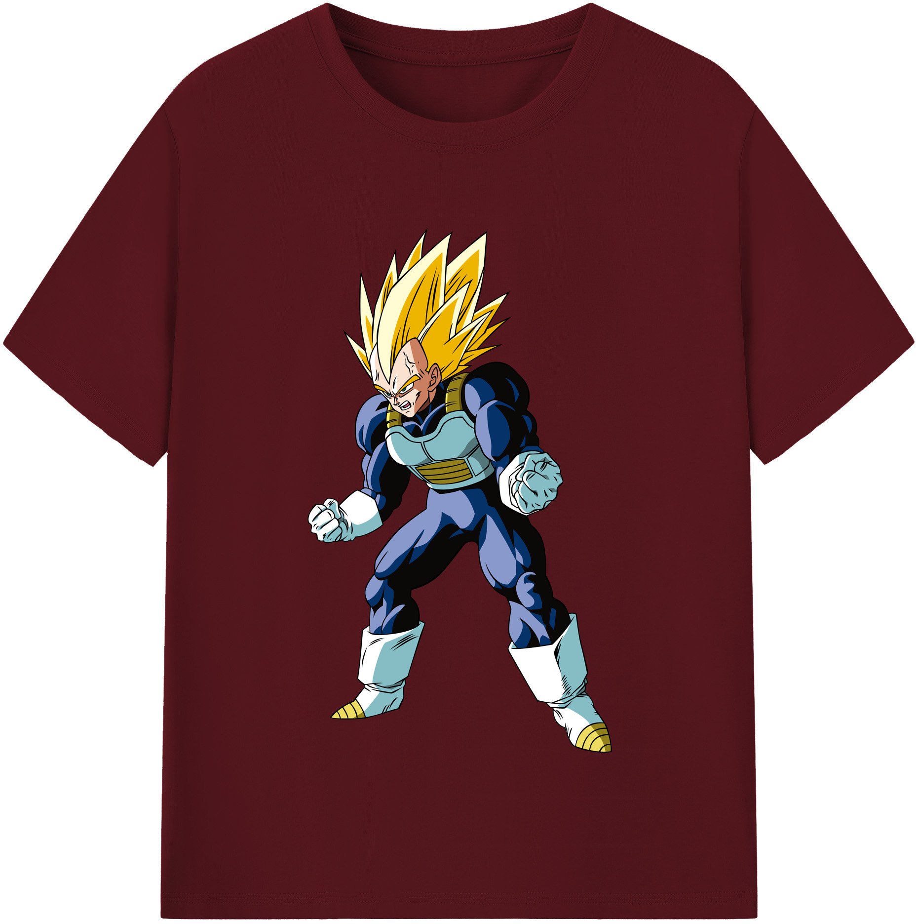 （画像用） ドラゴンボール ベジータ四世（Bejīta Yonsei）DRAGON BALL Vegeta IV 綿100％半袖Tシャツ（フロントプリント）